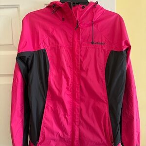 Columbia Women's Vibrant Pink and Black Jacket